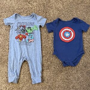 Marvel Blue Baby One pieces